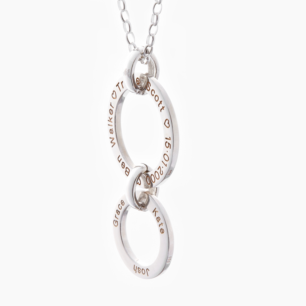 Personalised classic jewellery in sterling silver