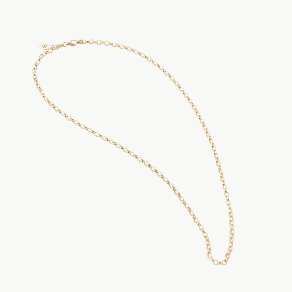 Heavy solid yellow gold belcher LoveLoops chain