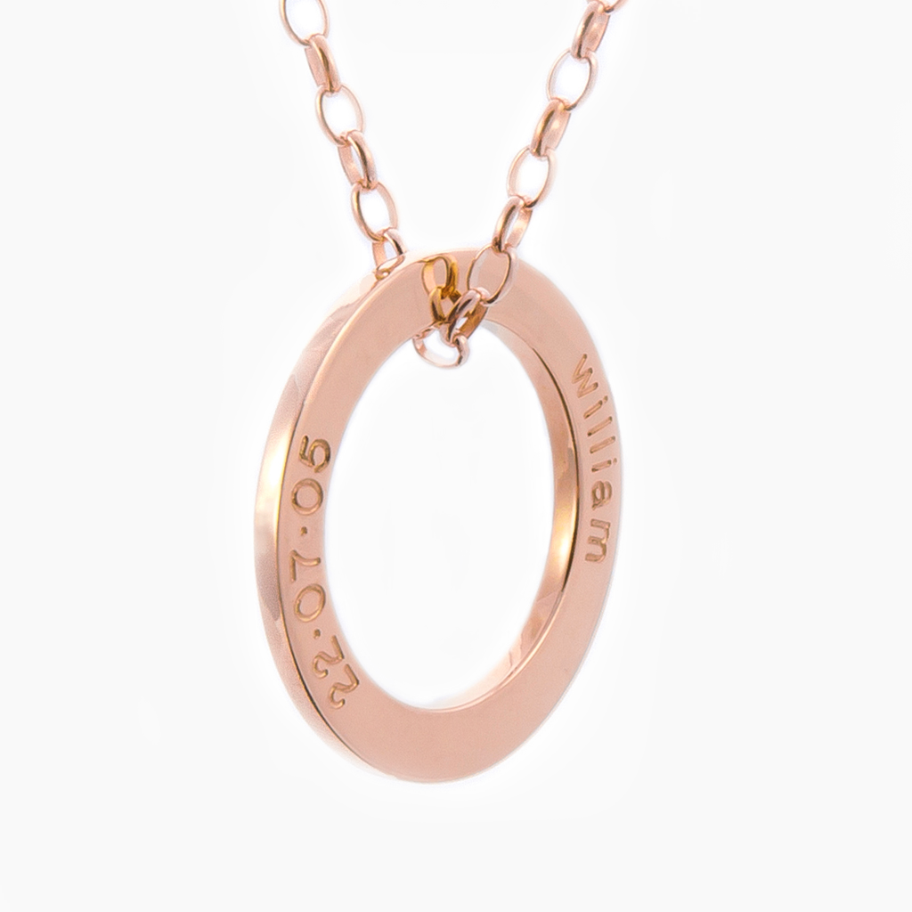 Solid 9 carat rose gold LoveLoops jewellery set