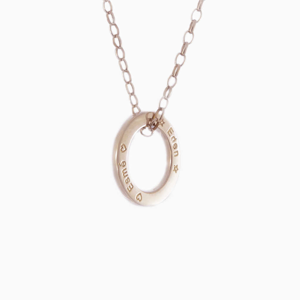White gold unique hand engraved heirloom jewelry
