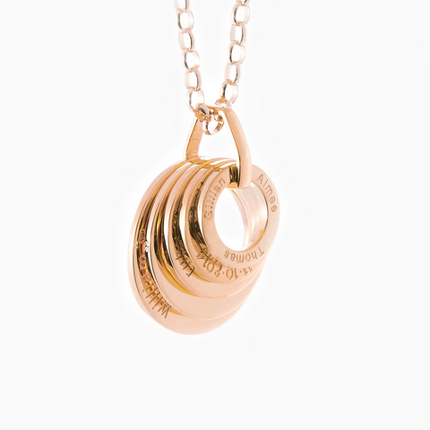 High quality luxury rose gold rings with link and 9ct gold chain