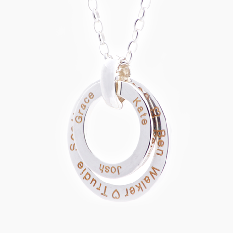 Sterling silver delight custom gift name necklace NZ